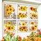 Sunflower Window Clings Large Size Sunflower Window Decals Fall
